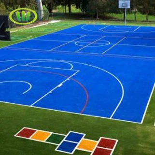 Modrá umělá tráva pro tenisový trávník a basketbal trávník